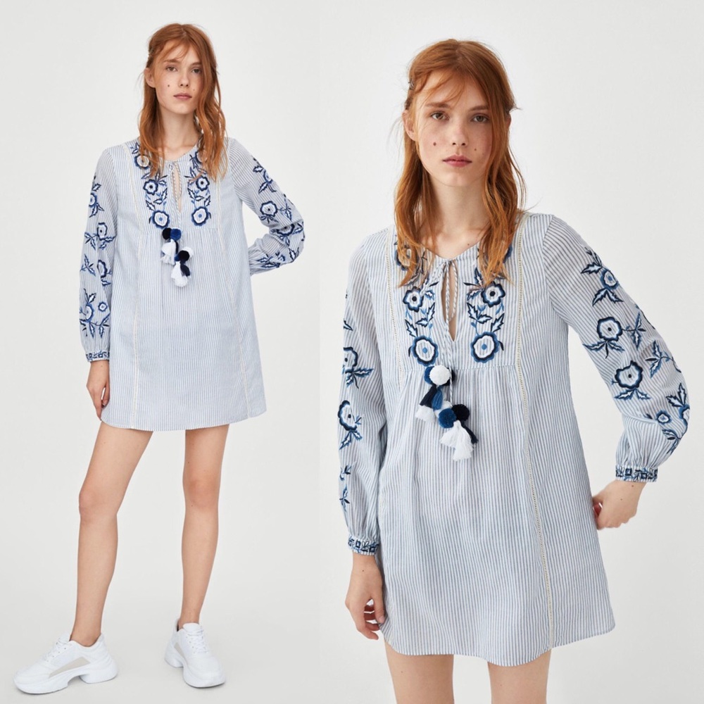 Zara Pom Pom dress